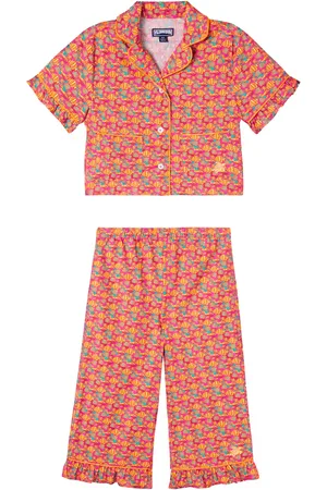 Vilebrequin Set de pantalones y camisa Gyjama de algodón estampado