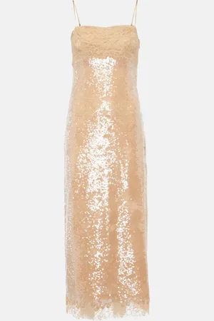 Simkhai Vestido lencero Valentina con encaje