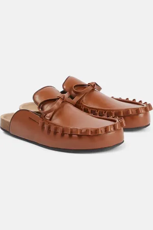 J.W.Anderson Mules de piel con volantes
