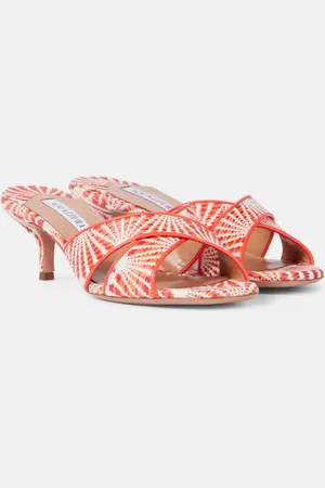 Aquazzura Mules Divine 50 con piel