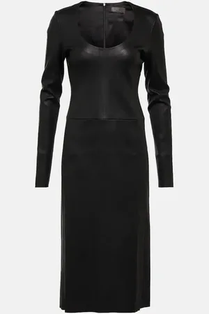 Stouls Vestido midi Jurgen de piel