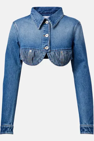 Jean Paul Gaultier Chaqueta cropped de denim