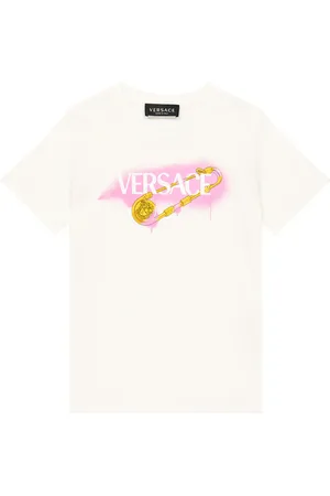 VERSACE Camiseta Safety Pin en jersey de algodón