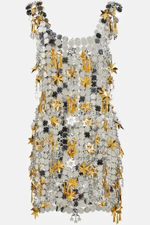 Paco rabanne Vestido corto adornado