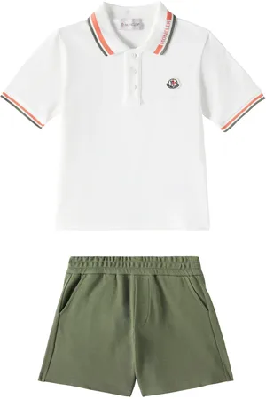 Moncler Set de polo y shorts de algodón