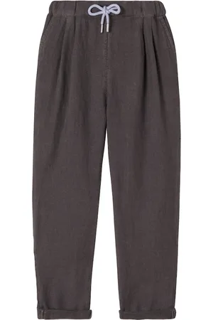 Brunello Cucinelli Pantalones tapered de lino