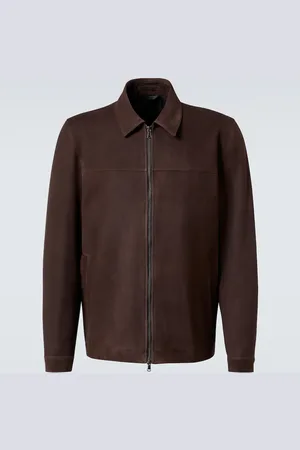 Sunspel Chaqueta Harrington de ante