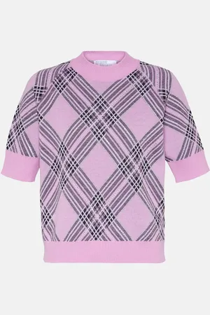 GIUSEPPE DI MORABITO Top de lana a cuadros adornado