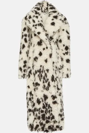 Stella McCartney Abrigo de efecto teddy estampado