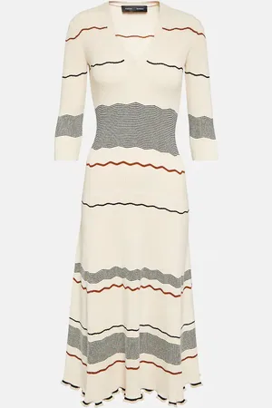 Proenza Schouler Vestido midi a rayas