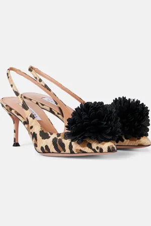Aquazzura Salones destalonados Couturier 65 de rafia