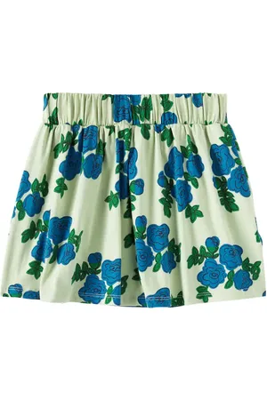 Mini Rodini Falda en mezcla de algodón floral