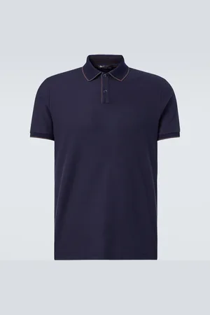 Loro Piana Polo Brentwood en piqué de mezcla de algodón