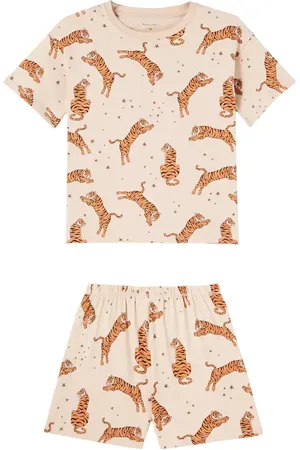Konges Sløjd Konges Sløjd Set Lin de camiseta y shorts de algodón