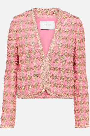 Giambattista Valli Chaqueta cropped de tweed