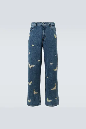 OUR LEGACY Jeans anchos Vast Cut bordados