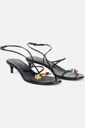 Khaite Sandalias Loop 35 de piel con cuentas