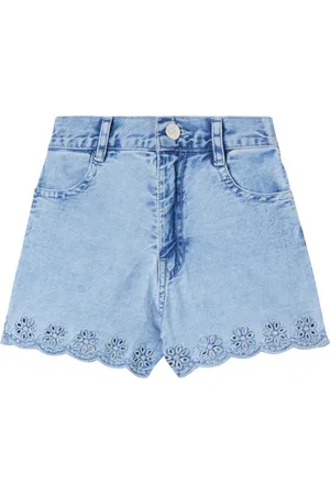 The New Society Shorts Niobe en denim bordados
