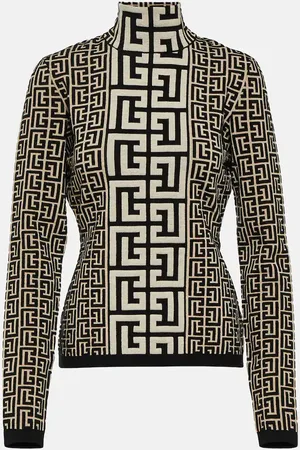 Balmain Jersey Monogram en mezcla de lana