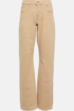 7 for all Mankind Pantalones Tess de algodón de tiro alto