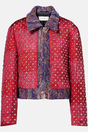 DRIES VAN NOTEN Chaqueta en jacquard adornada
