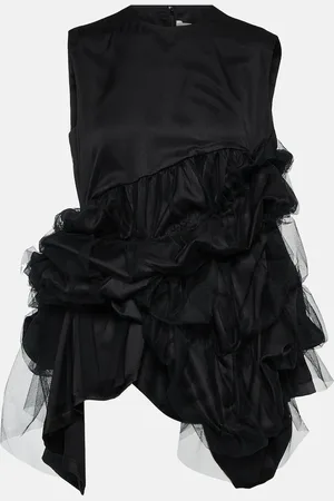 NOIR KEI NINOMIYA Top de tul y satén