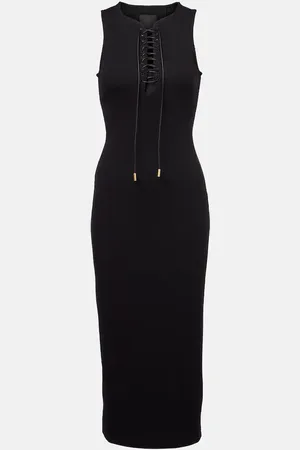 Givenchy Vestido midi acanalado de algodón