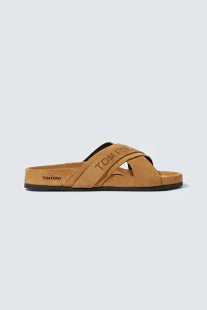 Tom Ford Sandalias de ante con logo