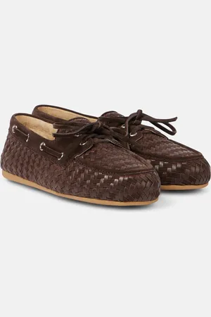 Miu Miu Náuticos de ante y piel trenzados