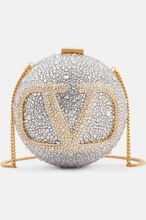 VALENTINO GARAVANI Clutch VLogo Signature Mini con cristales