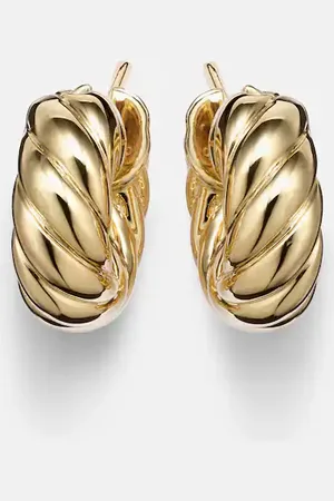 David Yurman Pendientes de aro de oro de 18 ct