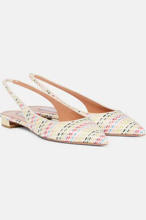 Aquazzura Bailarinas destalonadas Purist Sling 50 tejidas