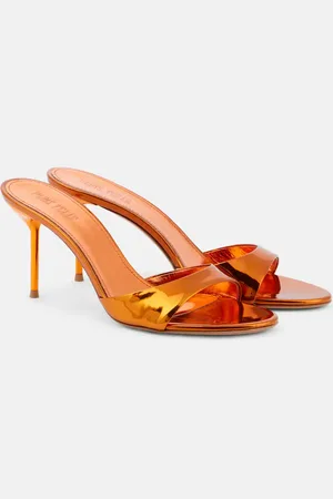 PARIS TEXAS Sandalias Lidia 70 de piel metalizada