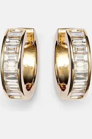 Anita Pendientes Hannah de oro de 18 ct con diamantes
