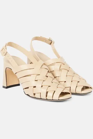 Souliers Martinez Salones destalonados Leona 80 de piel