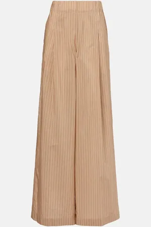 DRIES VAN NOTEN Pantalones anchos en mezcla de algodón