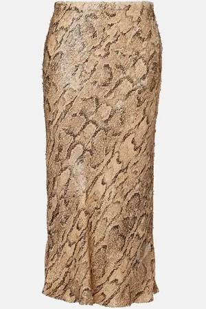DRIES VAN NOTEN Falda tubo con lentejuelas