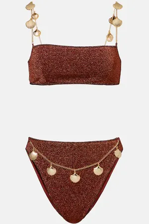 Oseree Oséree Bikini Lumière Shells adornado