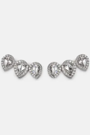 Kamyen Pendientes Kanika de oro blanco de 18 ct con diamantes