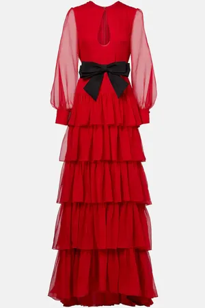 VALENTINO Vestido de fiesta en gasa de seda