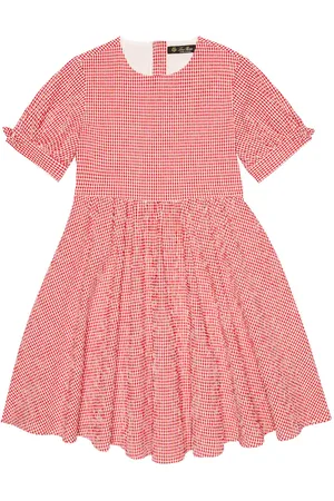 Loro Piana Vestido en seersucker de algodón