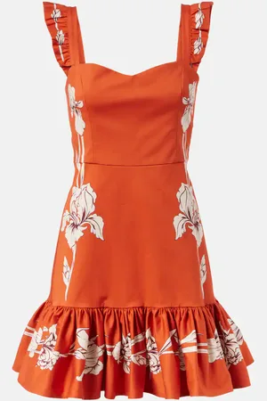 La DoubleJ Vestido corto Gingerbread en mezcla de algodón