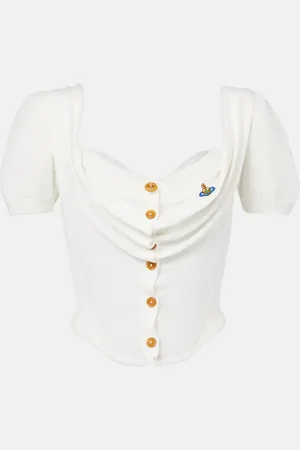 Vivienne Westwood Cárdigan bustier Bea de algodón