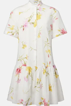 Erdem Vestido corto de algodón floral