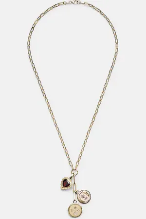 Foundrae Collar Love, Dream & Vivacity de oro de 18 ct con diamantes