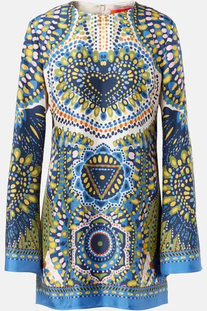 La DoubleJ Vestido corto Supreme Swing de seda