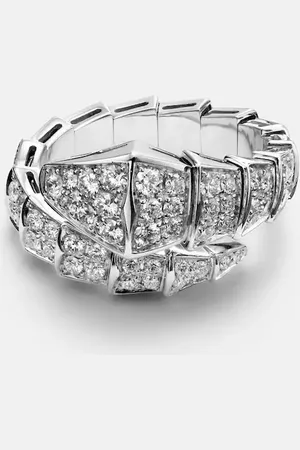 Bvlgari Anillo Serpenti Viper de oro blanco de 18 ct con diamantes