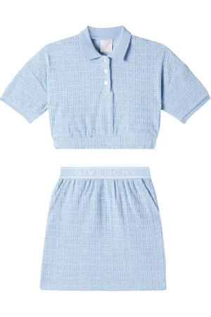 Givenchy Set de polo y falda en rizo de algodón con 4G