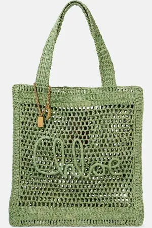 Chloé Chloé Tote Summer Banana trenzado
