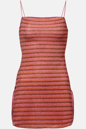 Oseree Oséree Vestido corto Lumière a rayas